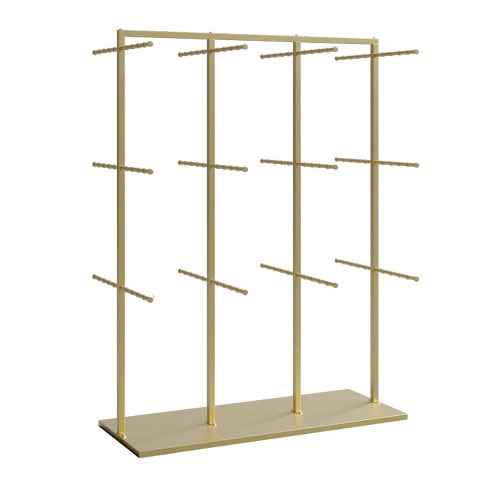 LRZPTDYU Freestanding Boutique Display Rack for Underwear Bras and Socks - Retail Clothing Store for Home & Bedroom (Gold 135x100x40cm)