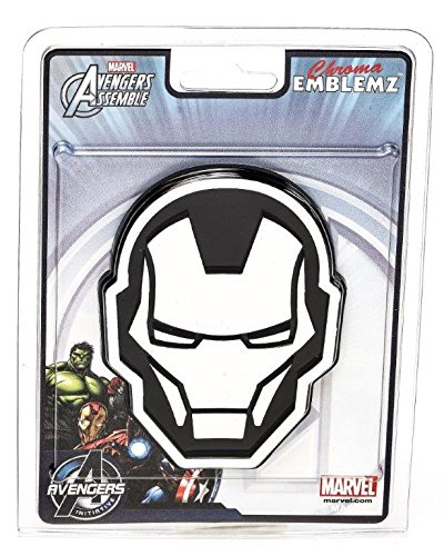 Chroma 41510 Ironman Logo Injection Molded Chrome Colored Emblem Decal
