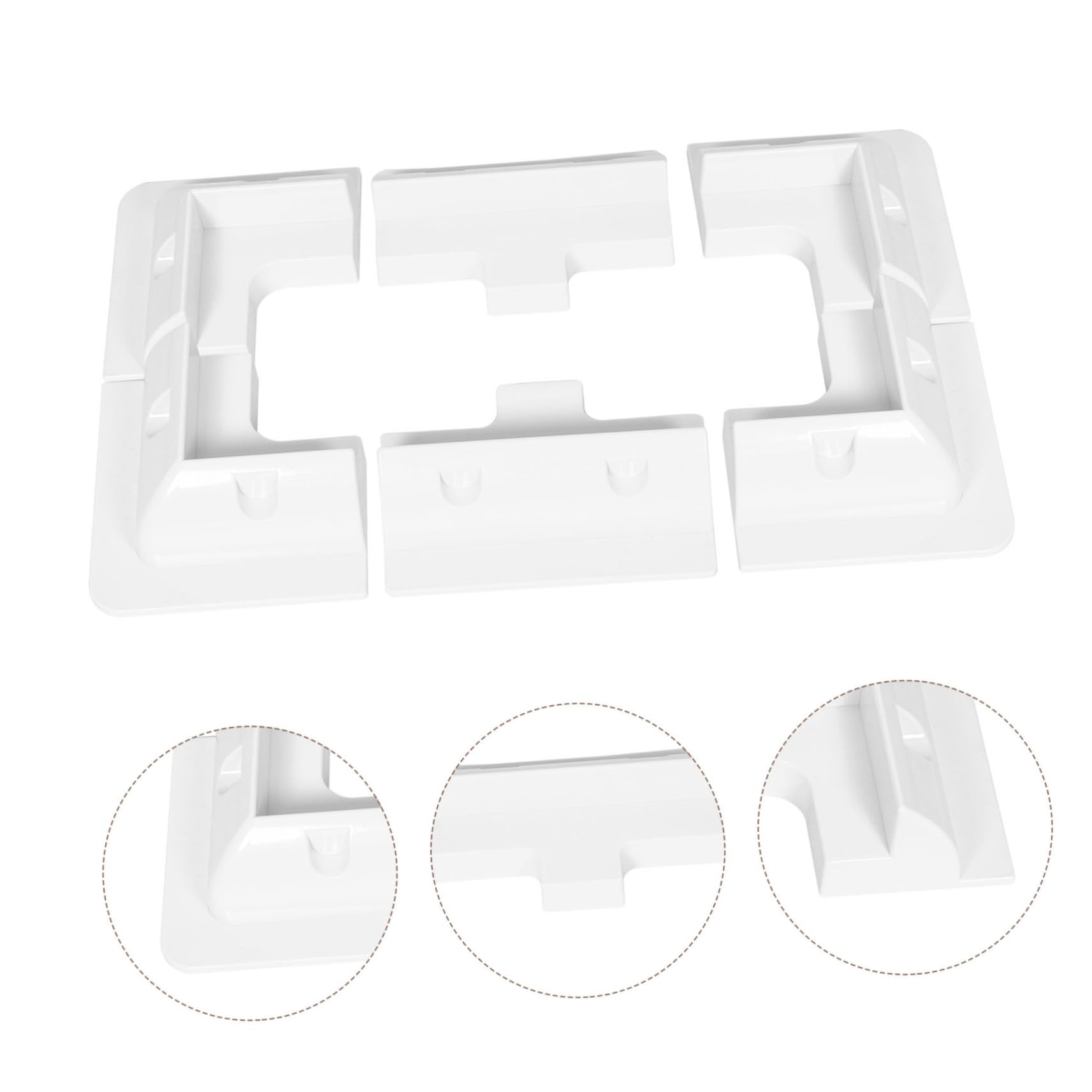 Kit di Staffe per Pannello Solare Regolabile in Abs Bianco, Installazione Facile per Barche e Uso Esterno