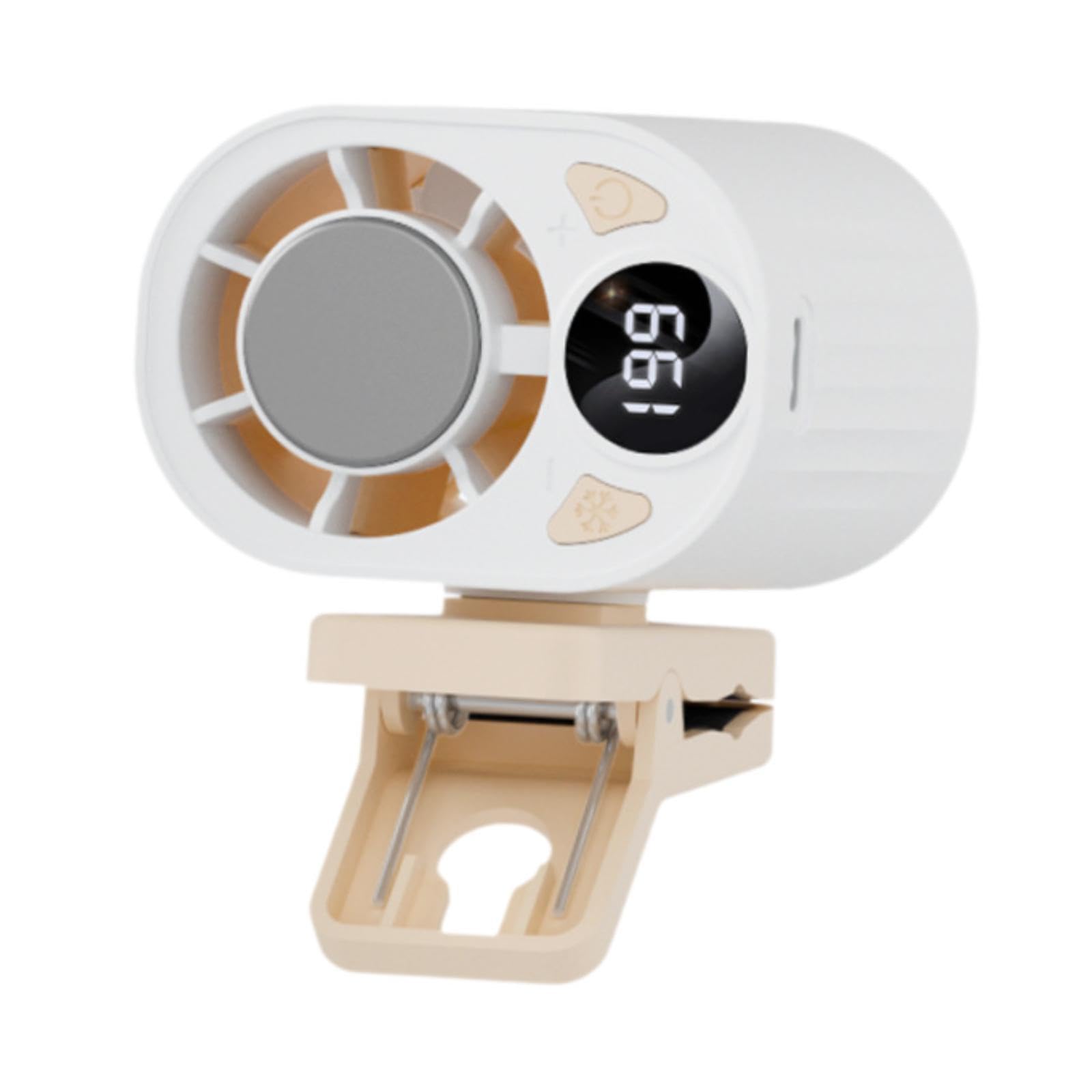 Ventilateur portable à pince mini ventilateur de bureau réglable blanc