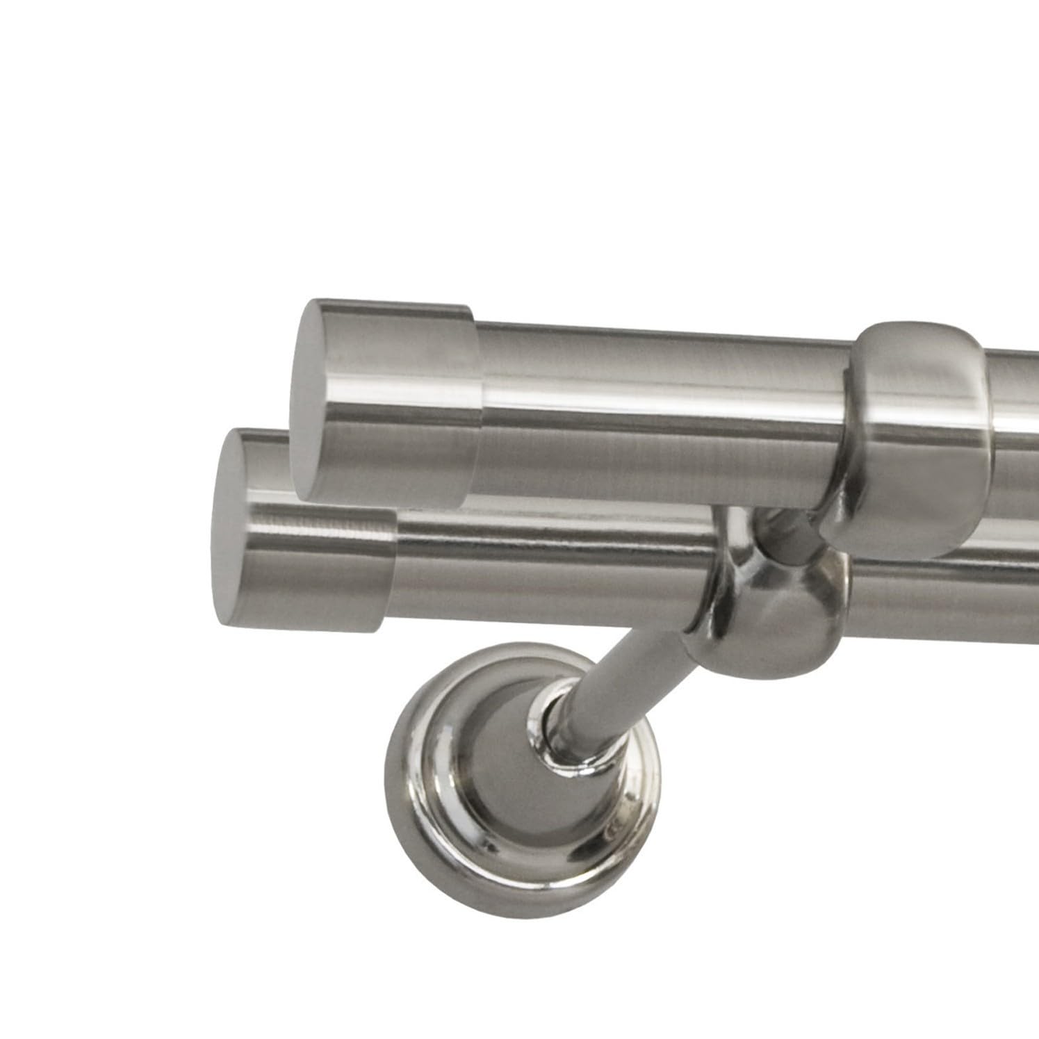 Tringle à rideau 320 cm extensible Rullo à fixation murale double voie pour grands rideaux