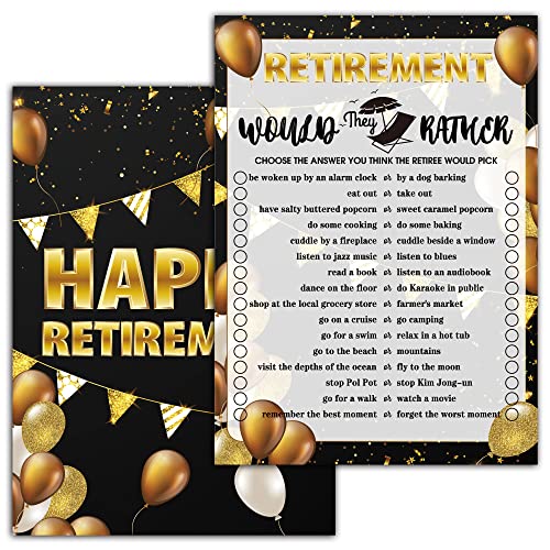Retirement Party Games - Juego de Cartas para Fiesta miniatura 1