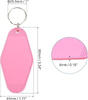 Vista 24 de PATIKIL Vintage Motel Llavero, en blanco Hotel Llaveros Llaveros