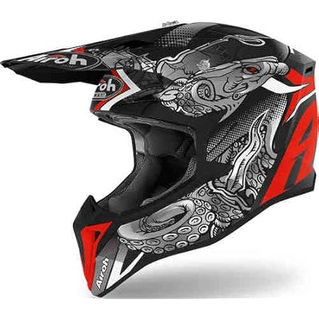 Amazon Airoh アイロー Wraap Octopus モトクロスヘルメット オフロードヘルメット ライダー バイク かっこいい L 59 60cm ワンカラー オフロード 車 バイク