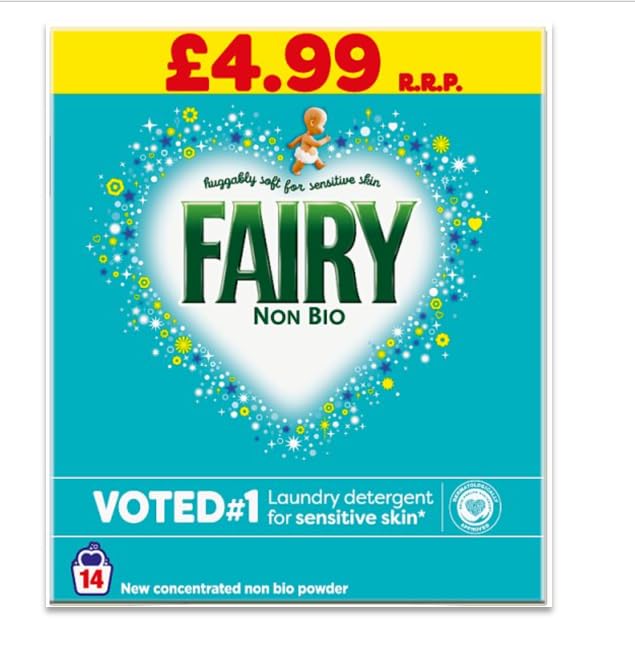 Fairy Non Bio Washing Powder Laundry Detergent Powder for Sensitive Skin with Anti-residue Technology 700g (14 Washes)