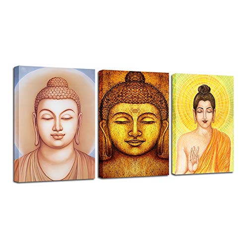 Impression sur Toile Bouddha Décor Moderne Maison Mur Art Affiches 3 Pcs