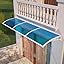 White bracket/lake blue panel