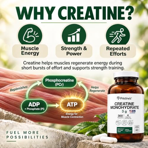 PRISTINE'S NSF Certified Creatine Capsules