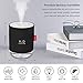 Portable Mini Cool Mist Humidifier, 500ml USB Personal Desktop Humidifier for Baby Bedroom Travel Office Home, Auto Shut-Off, 2 Mist Modes, Super Quiet (Black)