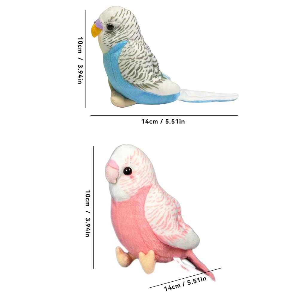 Amazon.co.jp: WQY GroceryShop インコのぬいぐるみ2個セット、5.5