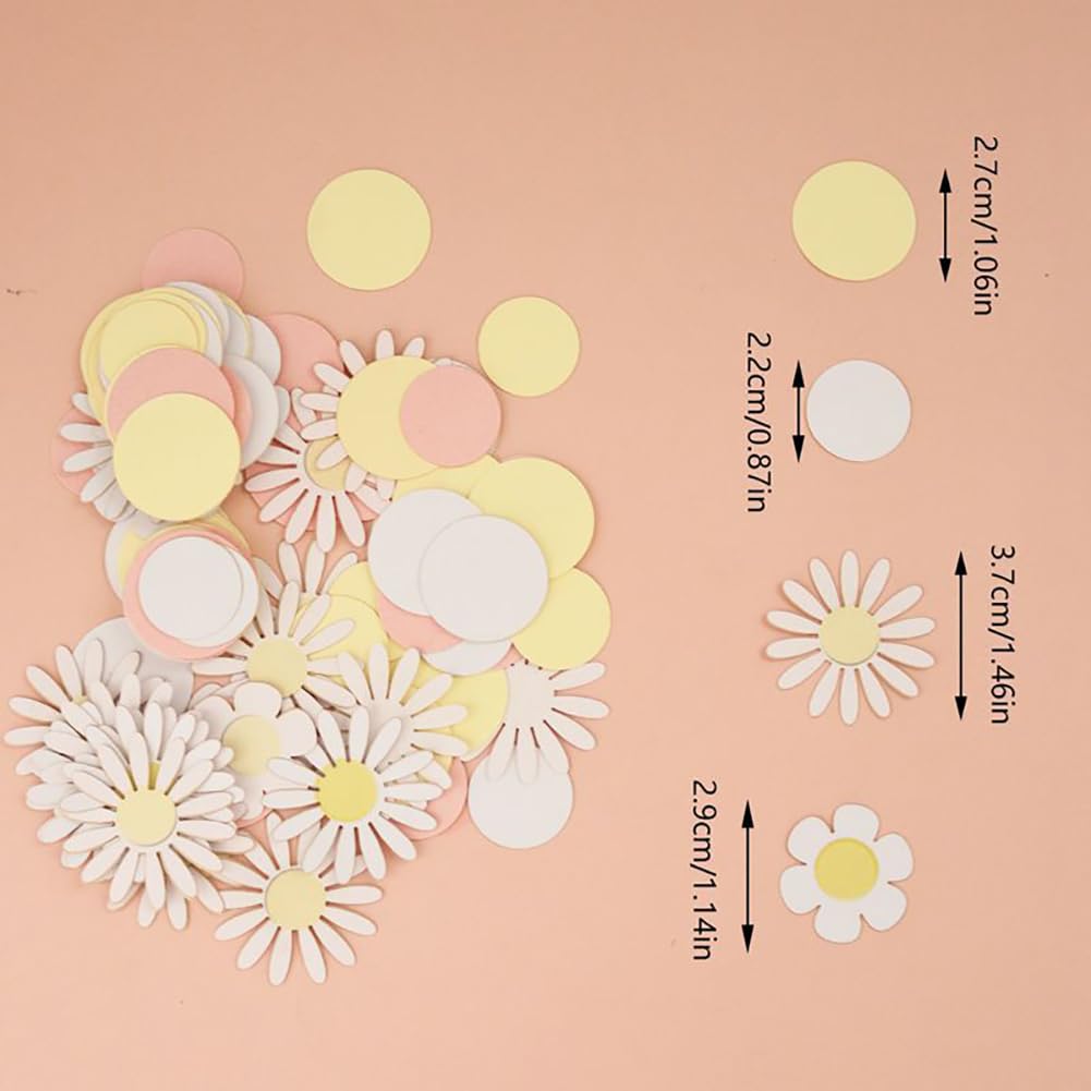 250 Stück Gänseblümchen-Konfetti – Glitzernd, Aus Papier, Für Tischdekoration, Hochzeit, Babyparty