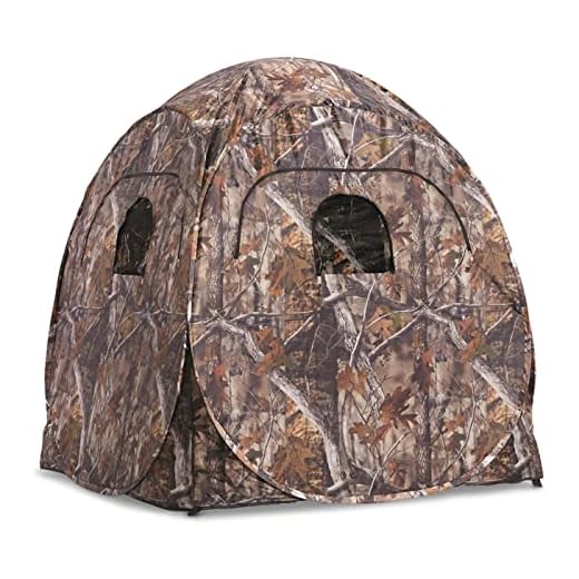 Best tree umbrella for hunting HuntRite Deluxe Pop-Up Hunting Blind 1-2 Person