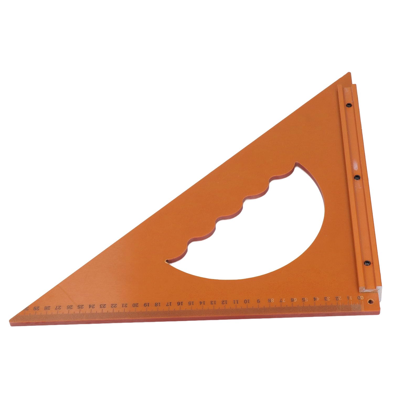 MRKU Righello Triangolare per la Lavorazione del Legno, 31 cm x 31 cm, Angolo retto di 90 Gradi, Strumento di misurazione.