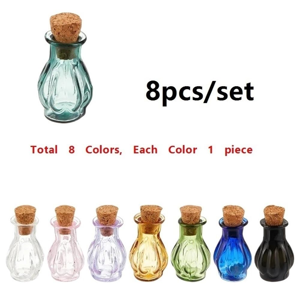 Korkstopfenglas Winzige Gläser und Mini-Glasfläschchen zur Dekoration von Zuhause, robuste kleine Fläschchen mit Korken for Hochzeiten