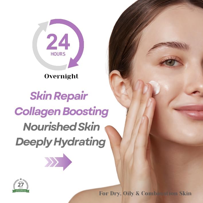 Image of Vinsompro Night Cream | organic collagen booster cream for anti ageing | wrinkles | dark spot | Infused with bakuchiol retinol | Premium herbs | Suitable for All Skin types