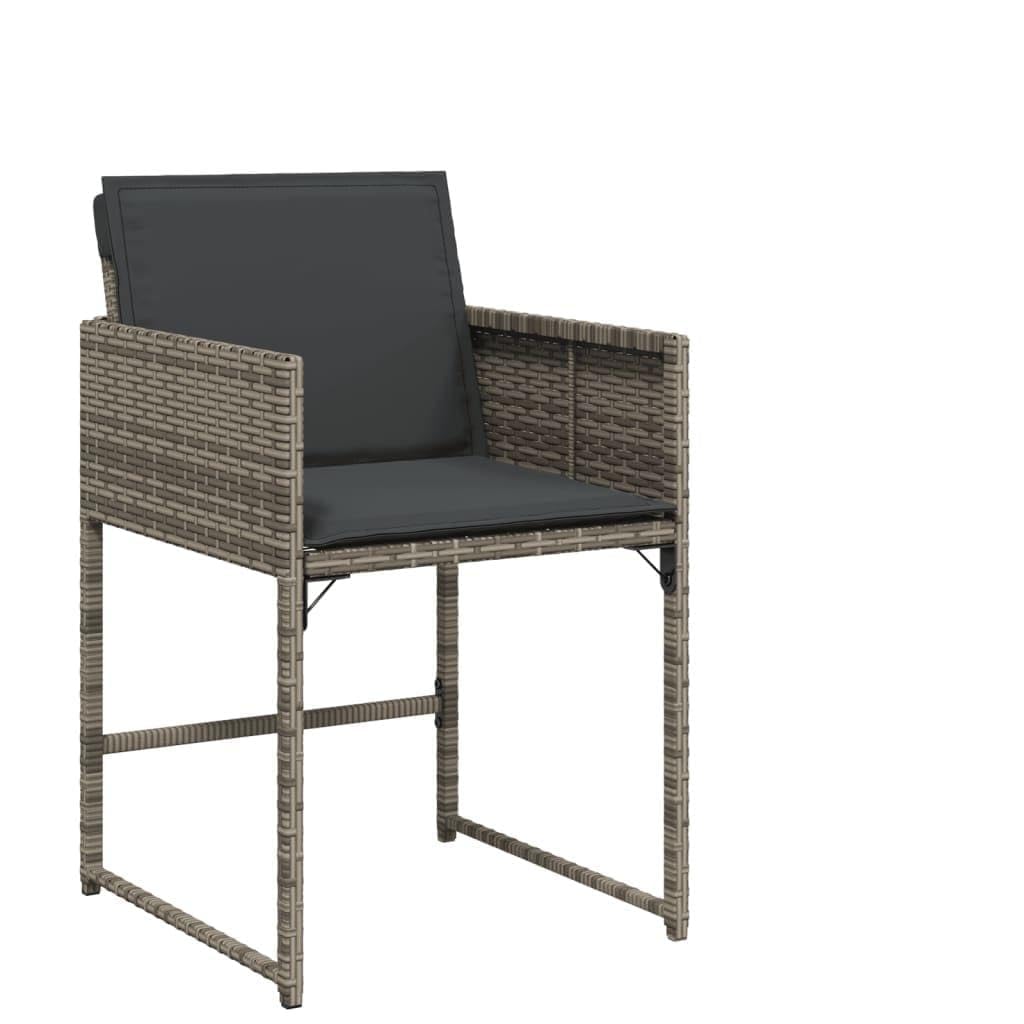Chaise de jardin pliable robuste 110kg lot de 4 sièges empilables en rotin