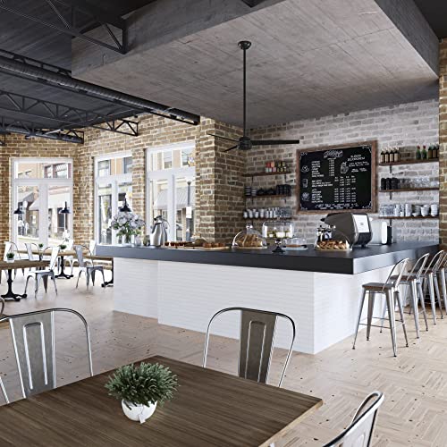 Hunter 60 inch Outdoor or Indoor Ceiling Fan with LED Light - Black Ceiling Fan with Wall Control, For Patio, Garage, or Porch, Quiet, Standard Mount, 6 Blades - Solaria 59624, Matte Black - Image 6