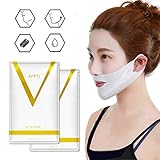V Line Face Mask and Double Chin Reducer Intense Jawline Mask, Lifting Patch for Chin Up & V Lifting Chin Mask-Chin Up Moisturizing 2pcs (aliver)