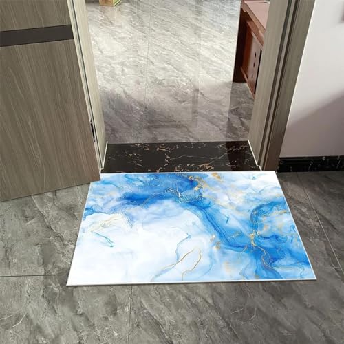 Alfombras abstractas de mármol para transformar el suelo de tu sala de estar 3