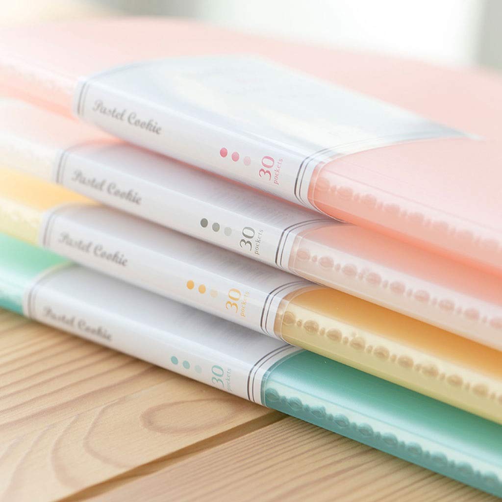 Portafoglio in plastica A4, Libro di presentazione con protezione for fogli rilegati a 10 tasche, può contenere fino a 200 pagine di carta, organizer for documenti con protezione for fogli di libri tr