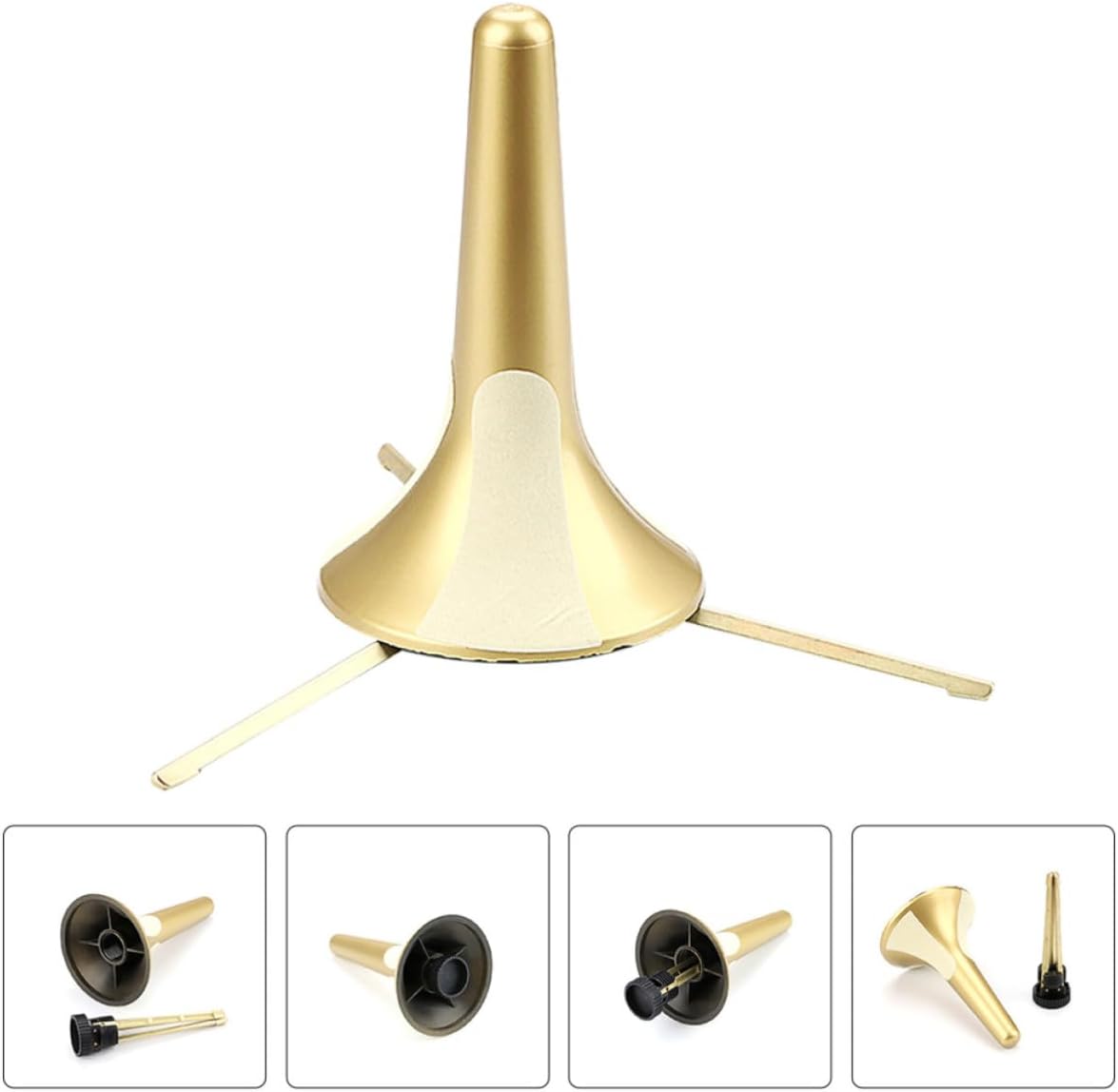 Portable Metal Trumpet Stand Holder, 3 Leg Wind Instrument Accessory