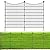 10 Panels No Dig Dog Fence Outdoor for Yard, 40 in(H) X 23.6 ft(L) Decorative Tall Garden Fence Animal Barrier, Rustproof Metal Wire Garden Edging and Borders, Temporary Fencing Stakes