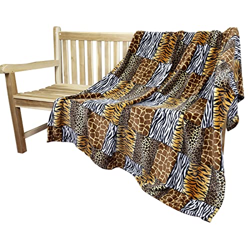 Trendyshop365 Kuscheldecke Africa Animal 150x200cm Tierfell Wohndecke XL Qualität 300g/qm Zebra Giraffe Leopard (1 Stück) Trendyshop365 Kuscheldecke Africa Animal 150x200cm Tierfell Wohndecke XL Qualität 300g/qm Zebra Giraffe Leopard (1 Stück)