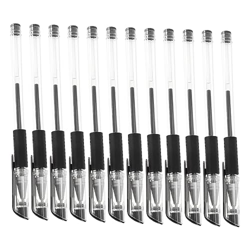 Set de 12 bolígrafos ergonómicos con tinta marrón