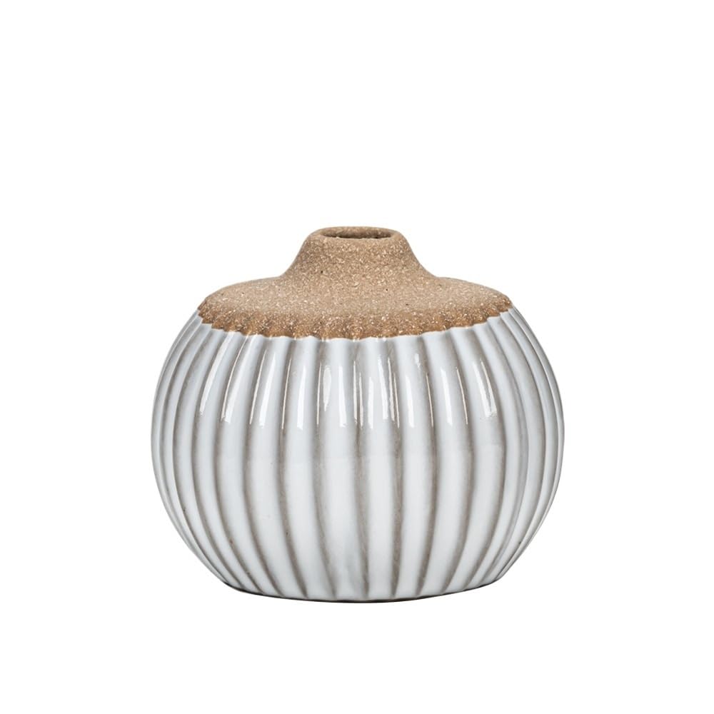 GFHTRELY Vase Modern Simple Narrow Mouth Ceramic Vase Creative Desktop Small Flower Arrangement Home Decoration Ornaments Flower Vases(M)