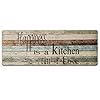 FRESHMINT Farmhouse Kitchen Mats Cushioned Anti-Fatigue Comfort Mat for Home & Office Ergonomically Engineered Memory Foam Kitchen Rug Waterproof Non-Skid, 47" by 17",Happiness