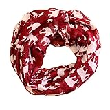 SCARF_TRADINGINC Elephant Infinity Loop Scarf (Burgundy)