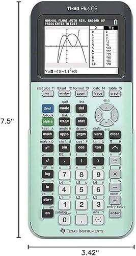Miniatura 108 de Calculadora gráfica TI84PLSCEBLUBRY de Texas Instruments, Negro