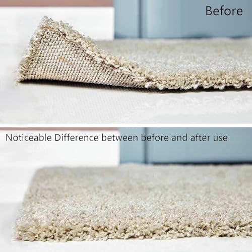 Image of 16PCS Grippers of Rug Pad, Non-Slip Rug Tape for Hardwood & Tile | Washable reusable rug tape, residue-free, flattens curled Carpet corners, safe for hardwood, tile and marble flooring