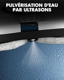 LIECTROUX HCR10 Robot Nettoyeur Vitre Automatique, avec Fonction de pulvérisation d'eau, Triple Système de Sécurité, Navigation Intelligente, Détection des Bords, Télécommande