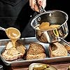 HexClad Hybrid Nonstick 1-Quart Saucepan with Tempered Glass Lid, Stay-Cool Handle, Dishwasher-Friendly, Oven-Safe Up to 900°F, Induction Ready, Compatible with All Cooktops #1