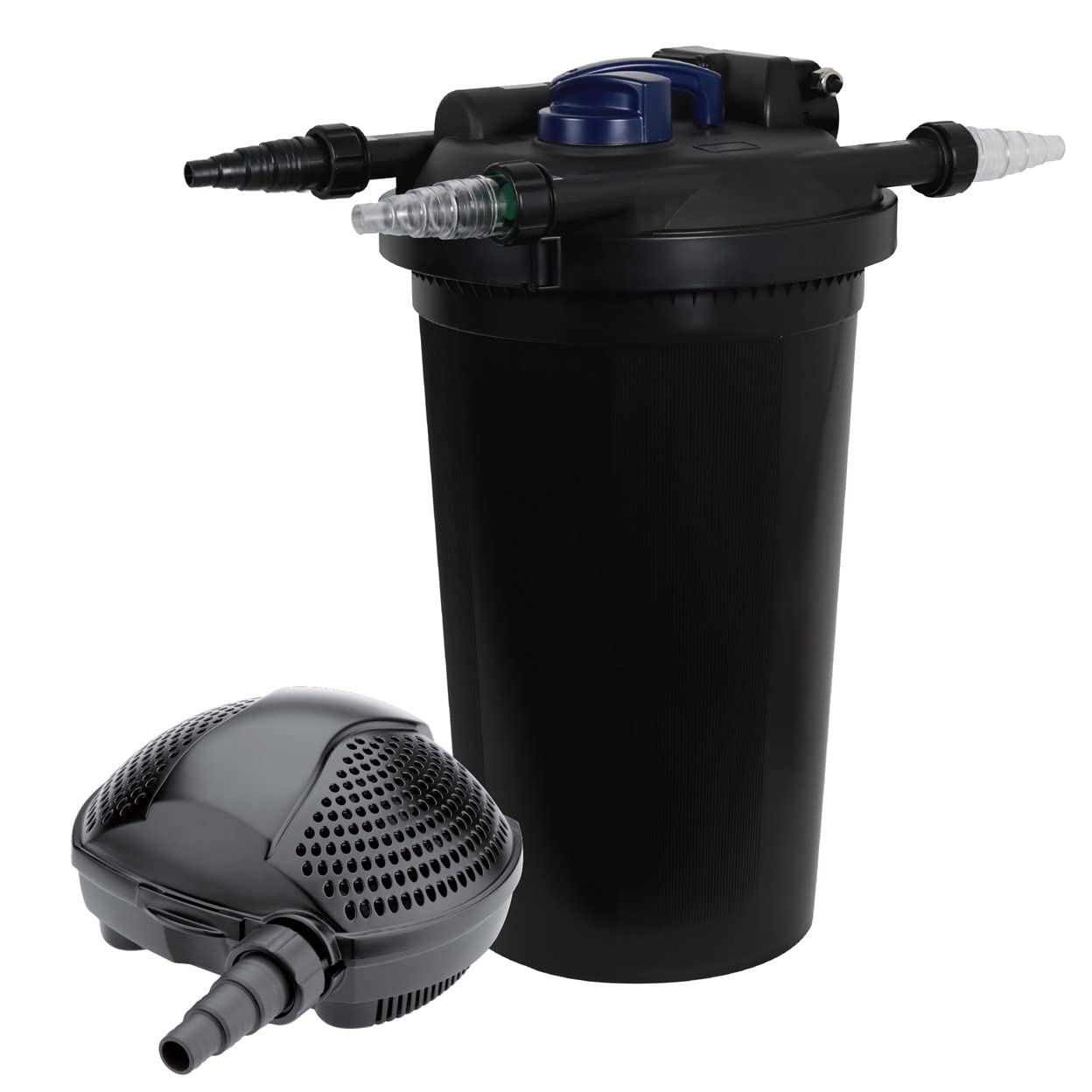 The Pond Guy AllClear G2 Pressure Filter & Ultraviolet Light Clarifier & Pump Combo, Pressurized External UVC Bio & Mechanical Filtration with Backflush System, AllClear G2 4500 & SolidFlo G2 3600