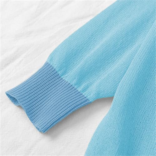 Girls Basic Cardigan Linen V-Neck Button Down Shirt Lightweight Open Front Knit Sweater Oversized Blouse Tops Fall Clothes4