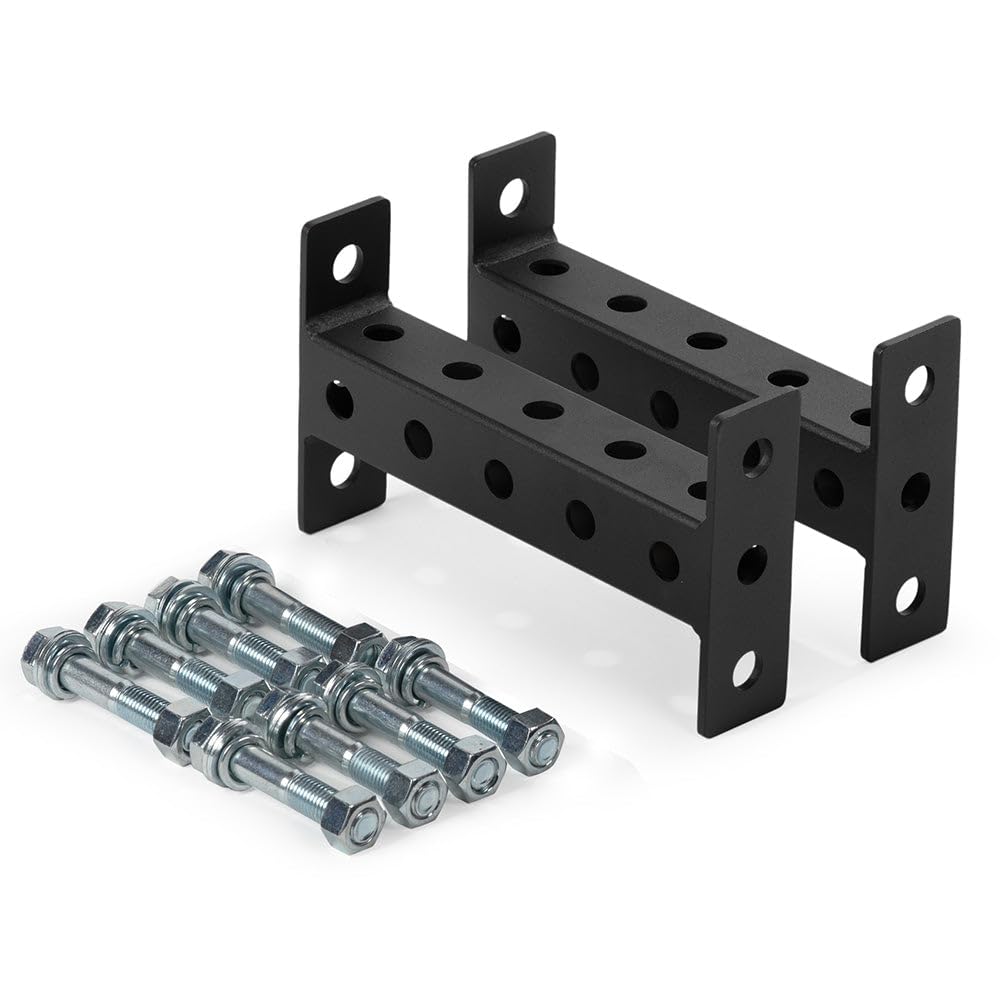 Titan FitnessStabilizer Bars for Elite Series Mass Storage System, Pair of Crossmember Bars, 2" Holes Spacing for Accessories, Properly Spaced Uprights, Storage Gym Rack Accessory