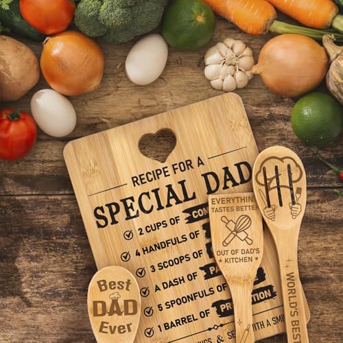 Ensemble de planches à découper pour papa en bois noble durable - 8