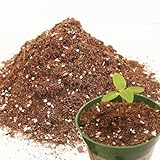 3QT Potting Soil Mix for Indoor Plants - Contains Perlite, Peat Moss, Coco Coir & Rice Charcoal, Natural & Organic Material with Well-Draining, Light & Aerated Texture for Healthy Roots & Fast Growth
