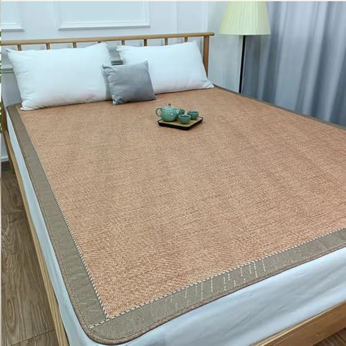 Tapis en bambou pliable 90x190 cm respirant lit et salon