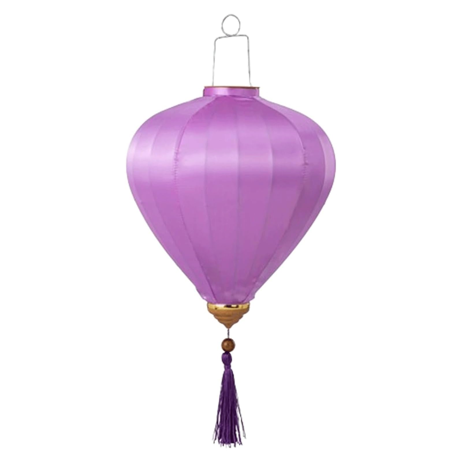 YTGHBIML Oval Silk Lantern Vietnamese Lantern Cloth Oriental Hanging Lantern Fabric Lantern New Year Lantern Japanese Vietnam Hanging Lantern(Light Purple,12 Inch)