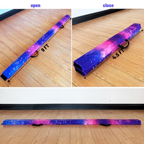 Image of Marfula 6 FT / 8 FT / 9 FT Folding Gymnastics Beam Foam Balance Floor Beam