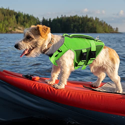 ASENKU Schwimmweste Hund Mittel M,Verstellbar & Ripstop Hundeschwimmweste,Rettungsweste für Hunde mit Griff und Reflektierend, Hunde Schwimmweste für Chihuahua,Dackel,Französische Bulldogge, Labrador