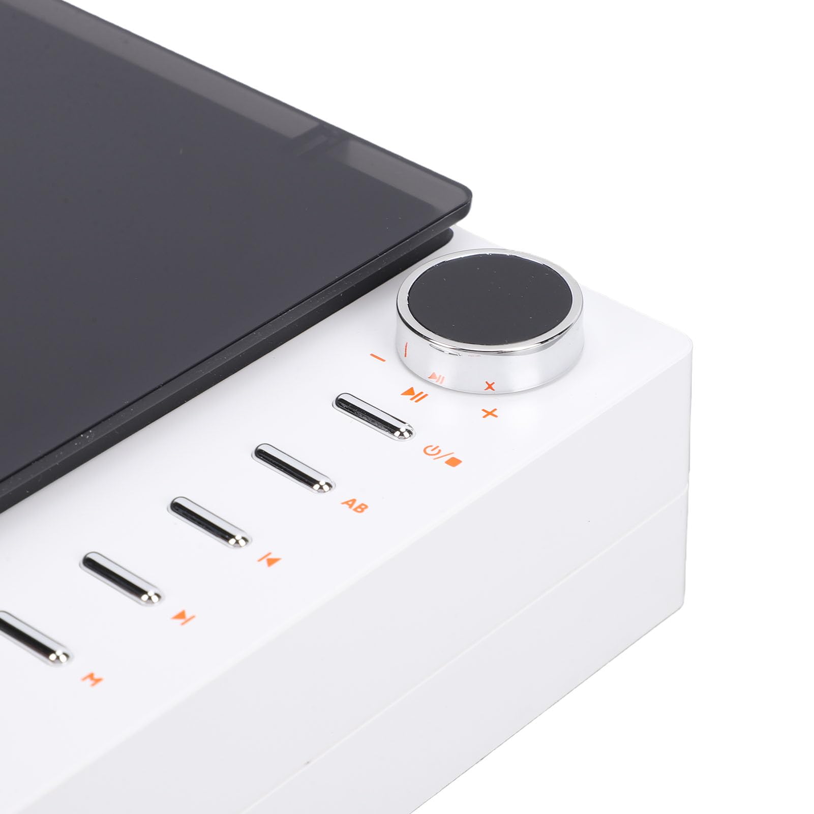 Elprico Lettore CD Bluetooth Portatile con Telecomando e Radio FM per Uso Personale, Elegante Design in ABS e Alluminio (WHITE)