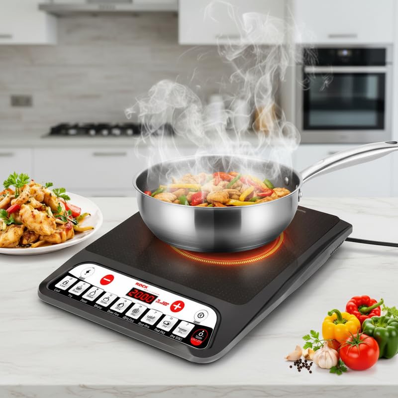 Drumstone (15 Years Warranty) Induction Cooktop with Toughened Gl...