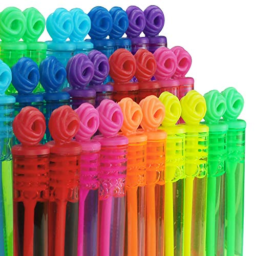 Jasnkkont 43551-145765 32-Piece 8 Colors Mini Bubble Wands Assortment Party Favors Toys thumb #4