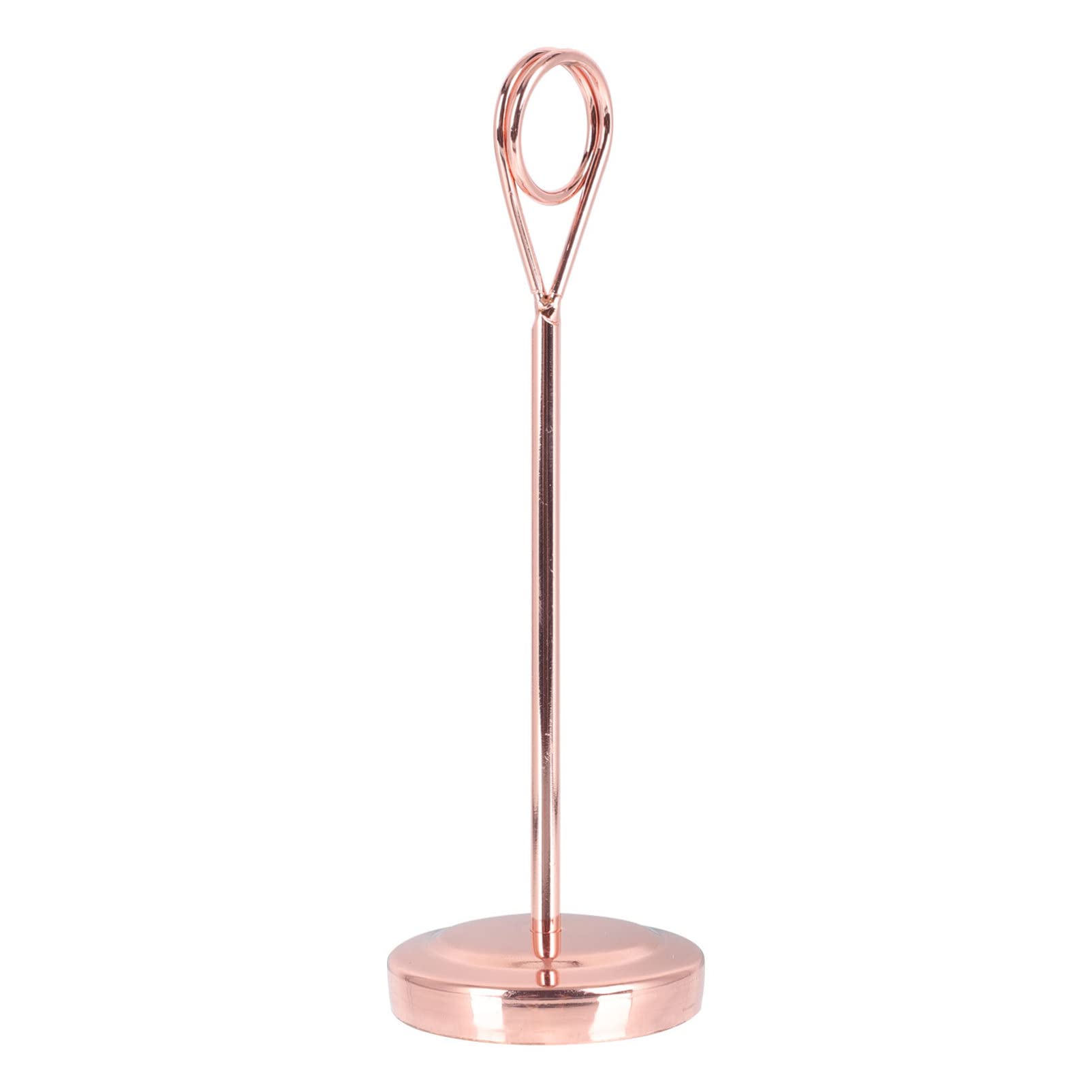 CIMAXIC 1pc Plate Seat Photo Holder Sign Stands Photo Picture Holder Table Memo Holders Table Menu Holder Menu Display Stand Tall Table Number Holders Wire Holders Stainless Steel Golden