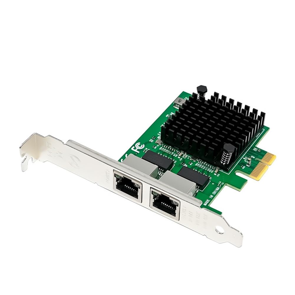 Scheda di Rete per Server PCI-e X1 2.5G Scheda di Rete Gigabit A Doppia Porta Controller Ethernet I225-V Porte RJ45 2.5GbE A Doppia Porta