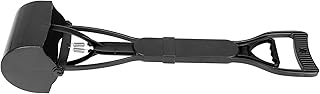 Colher para cocô de Cachorro e Gato para Dejetos de Cabo Longo Colher para cocô de Animal de Estimação Com 1 Cabo Colher para Grama Cocô de Cachorro (tudo preto)